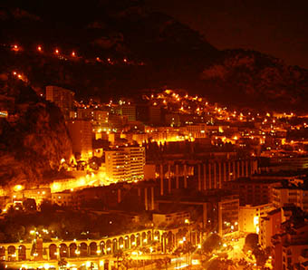 Monaco night view